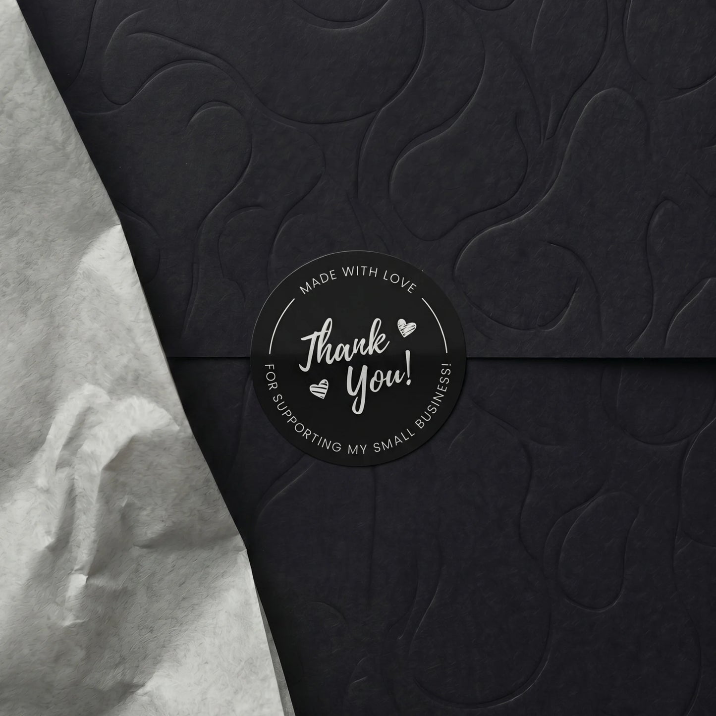 Thank You Stickers for Small Business, Cursive Script, 2-Inch Round, 60 Labels | Varikit