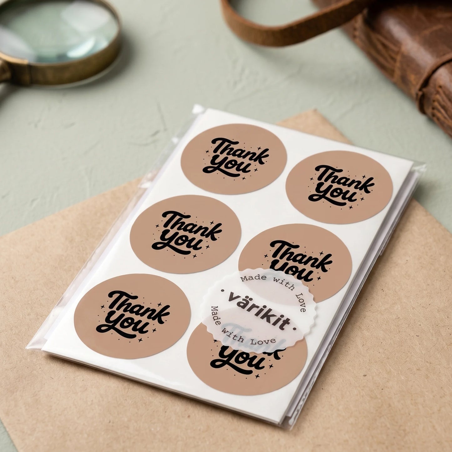 Use this bold Thank You design for classic online shop aesthetics.