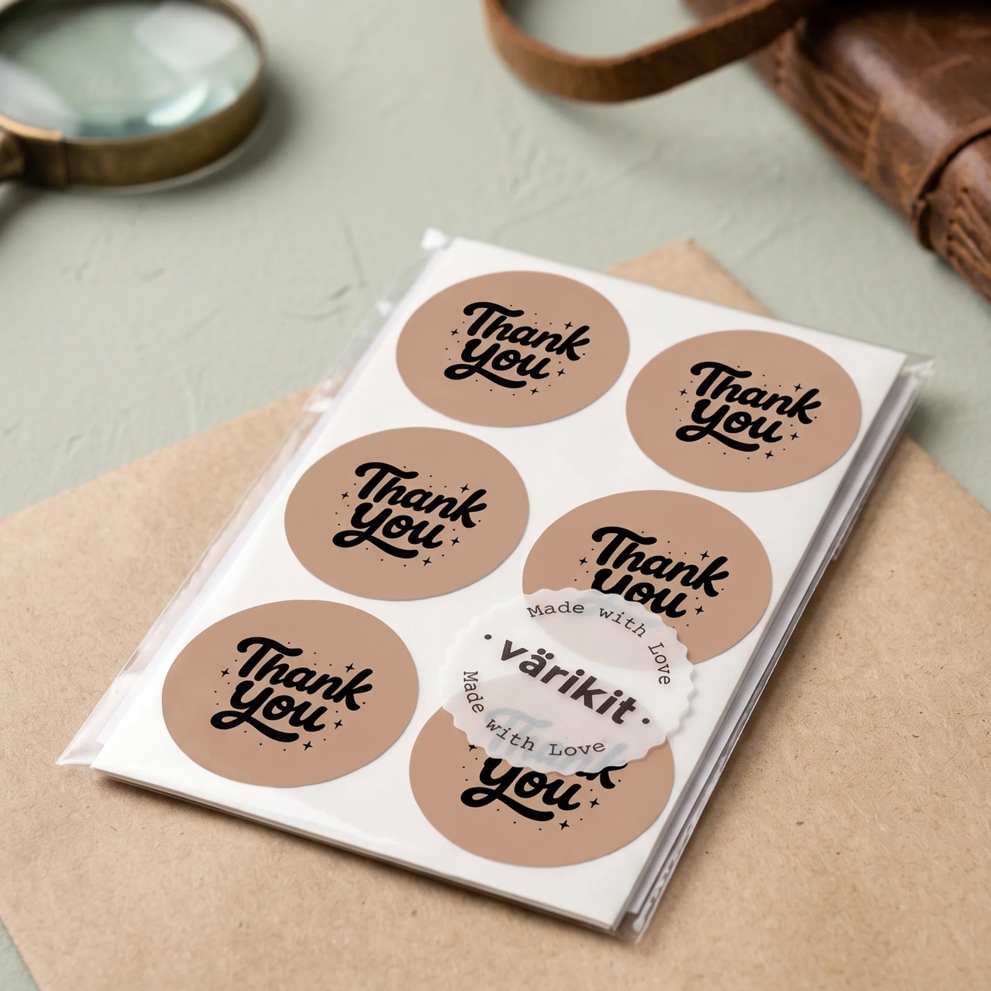 Use this bold Thank You design for classic online shop aesthetics.