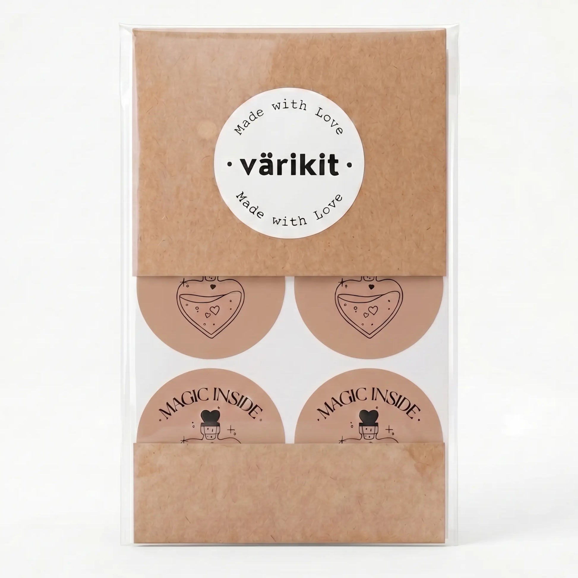 Small business magic inside sticker featuring potion bottle celestial design