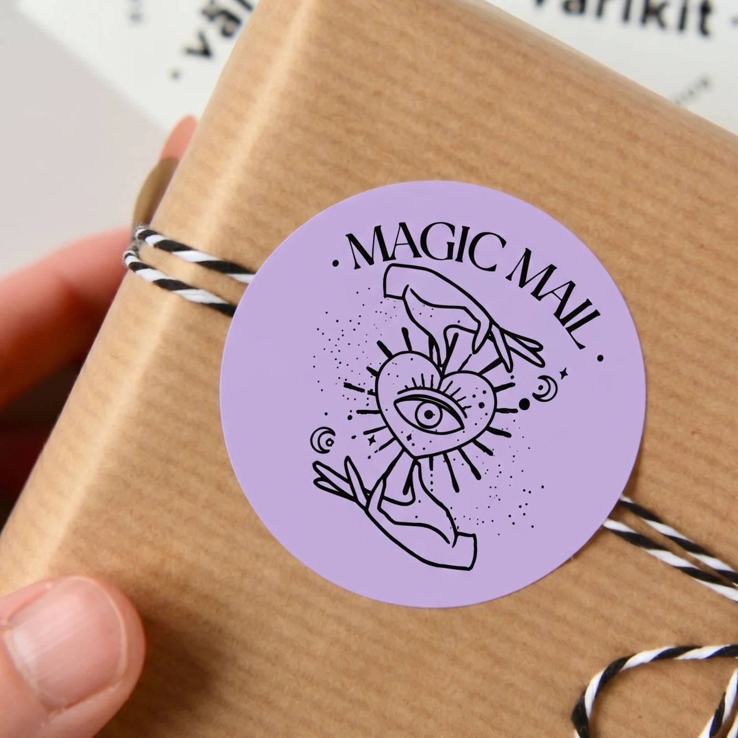 Mystical Celestial Stickers for Small Business, All-Seeing Eye Heart, 2-Inch Round, 60 Labels | Varikit