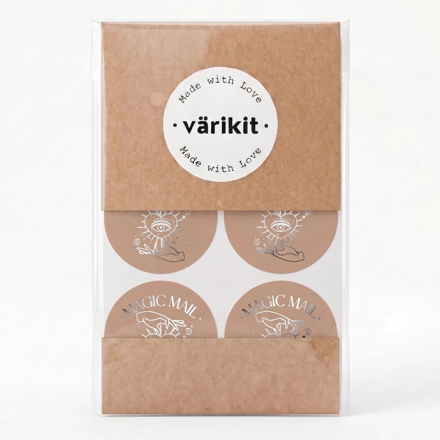 Mystical Celestial Stickers for Small Business, All-Seeing Eye Heart, 2-Inch Round, 60 Labels | Varikit
