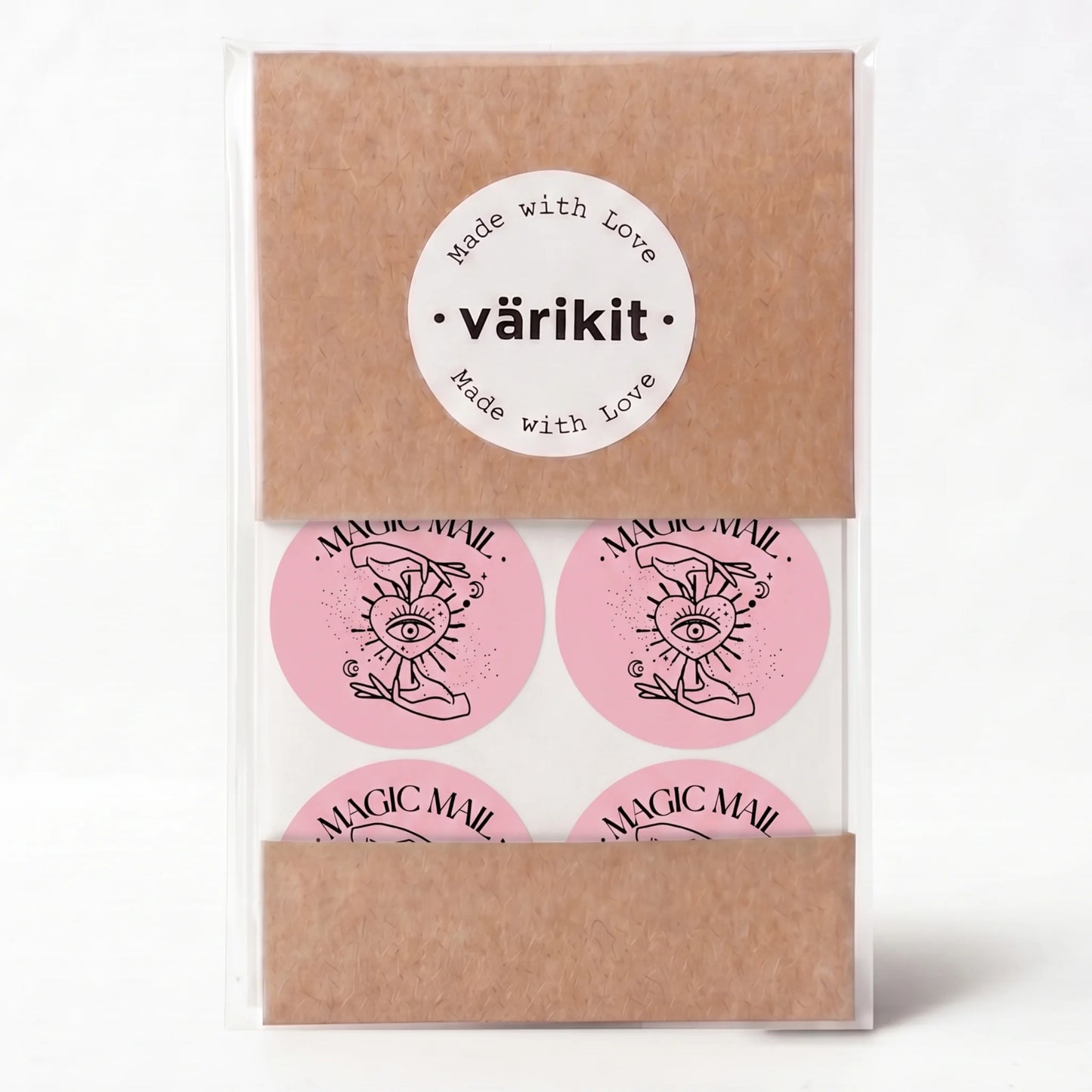 Mystical Celestial Stickers for Small Business, All-Seeing Eye Heart, 2-Inch Round, 60 Labels | Varikit