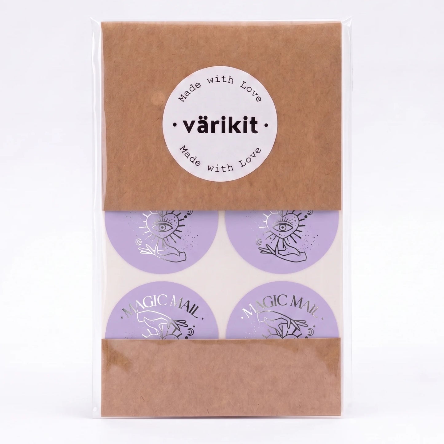Mystical Celestial Stickers for Small Business, All-Seeing Eye Heart, 2-Inch Round, 60 Labels | Varikit