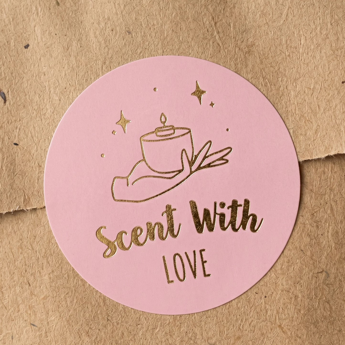 Scent with Love Stickers for Small Business, Celestial Style, 2-Inch Round, 60 Labels | Varikit