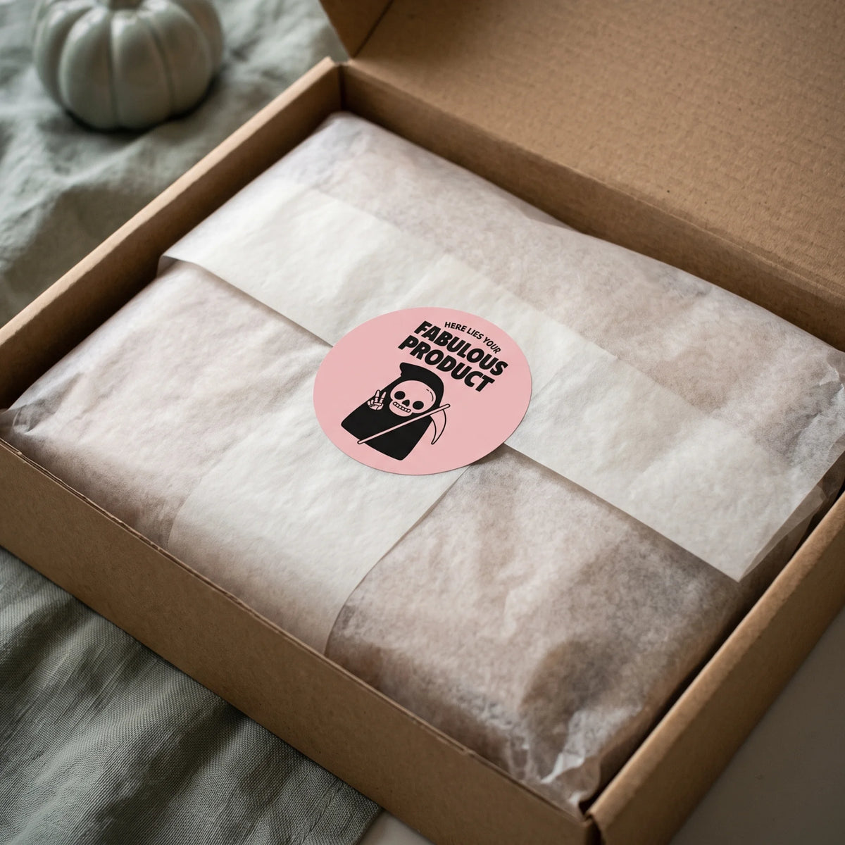 Bring a fun bold aesthetic to daily order fulfillment for your small business.