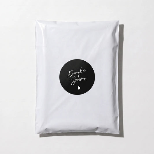 Danke schön Stickers for Small Business, Handwritten Type, 2-Inch Round, 60 Labels | Varikit