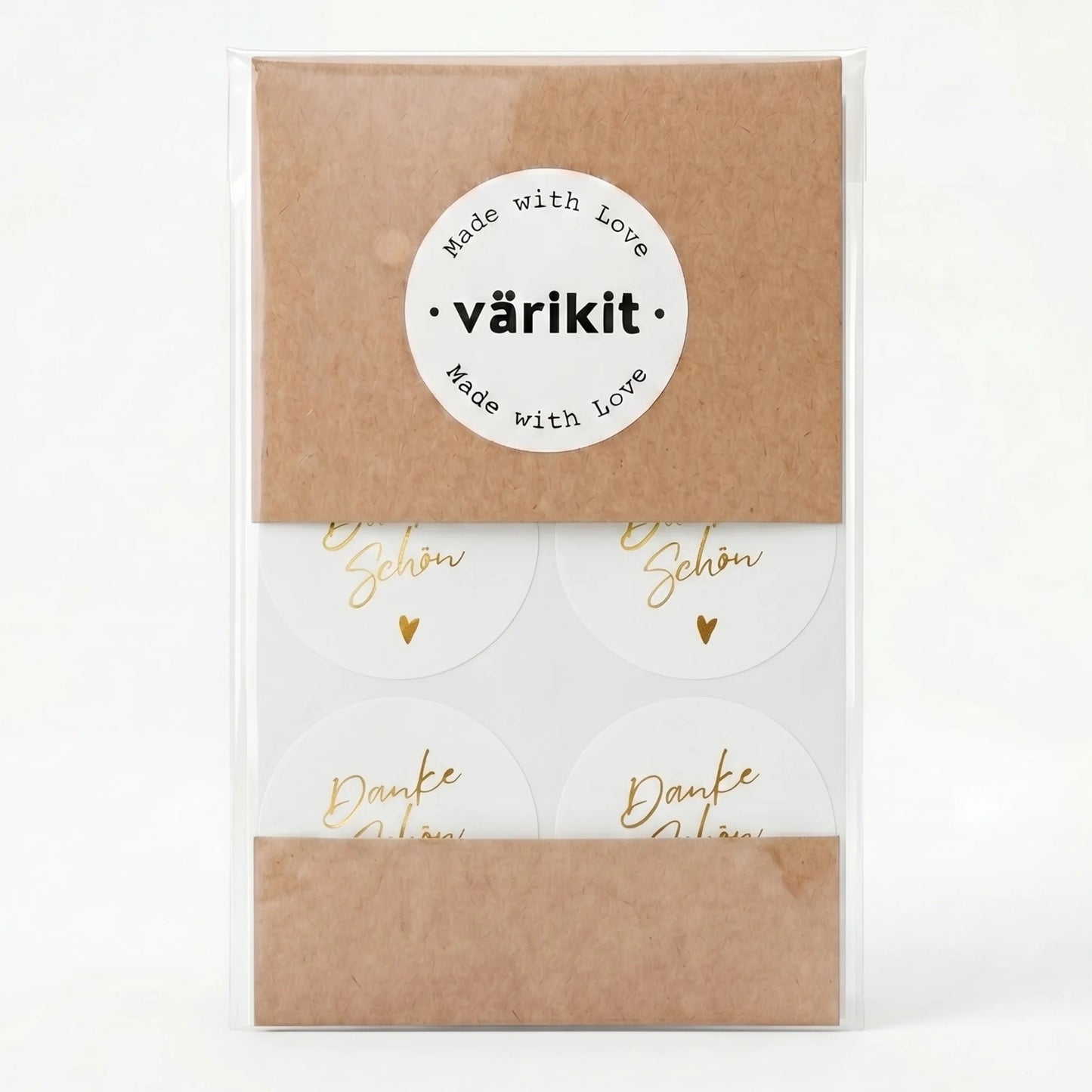 Danke schön Stickers for Small Business, Handwritten Type, 2-Inch Round, 60 Labels | Varikit